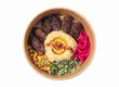 Beef Kofte Hummus Bowl