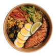 Garlic and Lime Salmon Rice Bowl